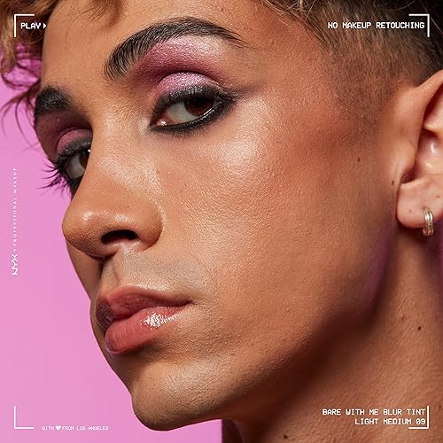 Vista 40 de NYX PROFESSIONAL MAKEUP Bare With Me Blur Skin Tint - Base de maquillaje con matcha, glicerina y niacinamida, marfil claro 03 marfil claro