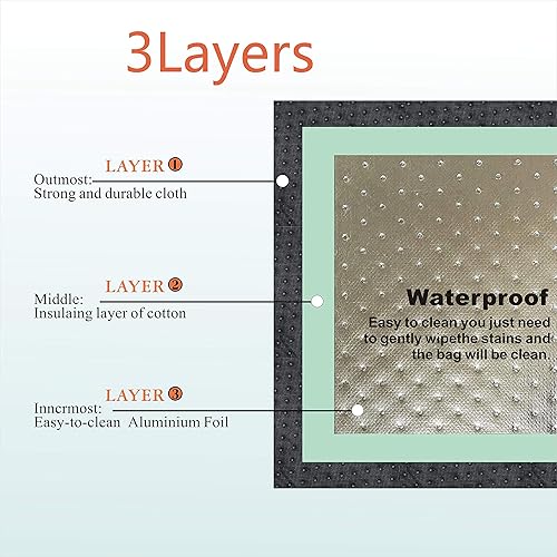 Miniatura 2 de Bolsa de compras aislada de 2 piezas, bolsa de comestibles aislada, bolsa de refrigerador de comestibles