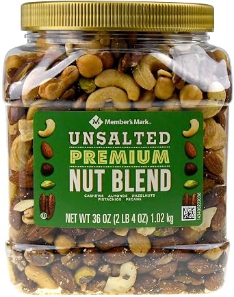 Members Mark Unsalted Premium Deluxe Mixed Nuts, 34 oz