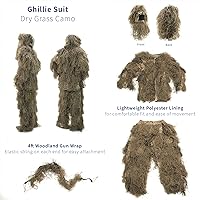 Vista 3 de VIVO Ghillie ropa de caza de camuflaje para el bosque- Traje (4 piezas)