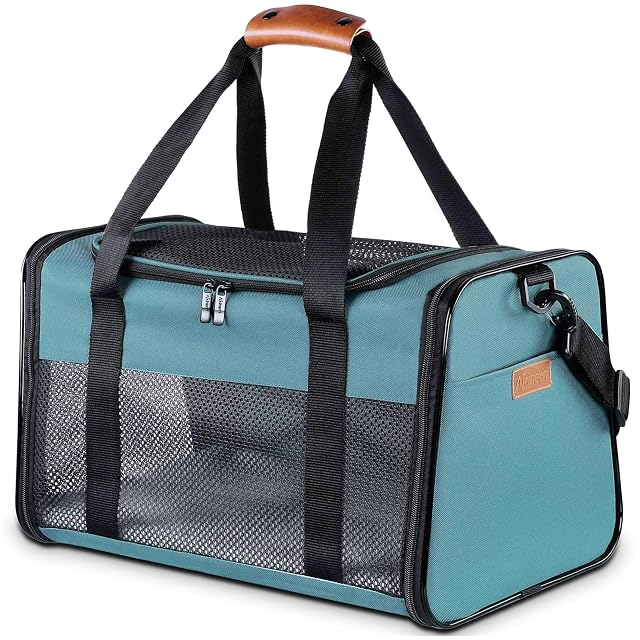 Transportín portátil y Plegable para Perros, Gatos y Otras Mascotas de hasta 13 kg, Lados Blandos
