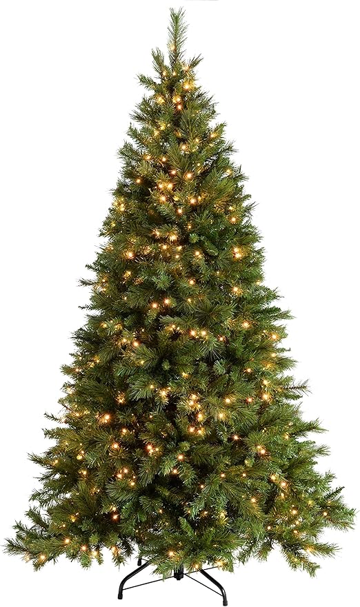 WeRChristmas PreLit Victorian Pine MultiFunction Christmas Tree with