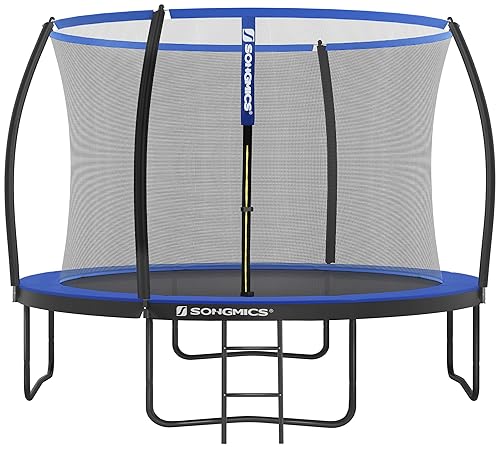 SONGMICS Trampoline Extérieur Enfant Diamètre 244/305/366/427 cm, Filet de Protection,