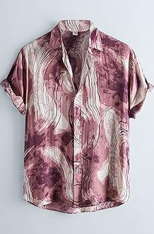 Leriya Fashion Men's Rayon Regular Fit Shirt Casual Stylish | Short Sleeve | Printed Shirts| Summer Button Down