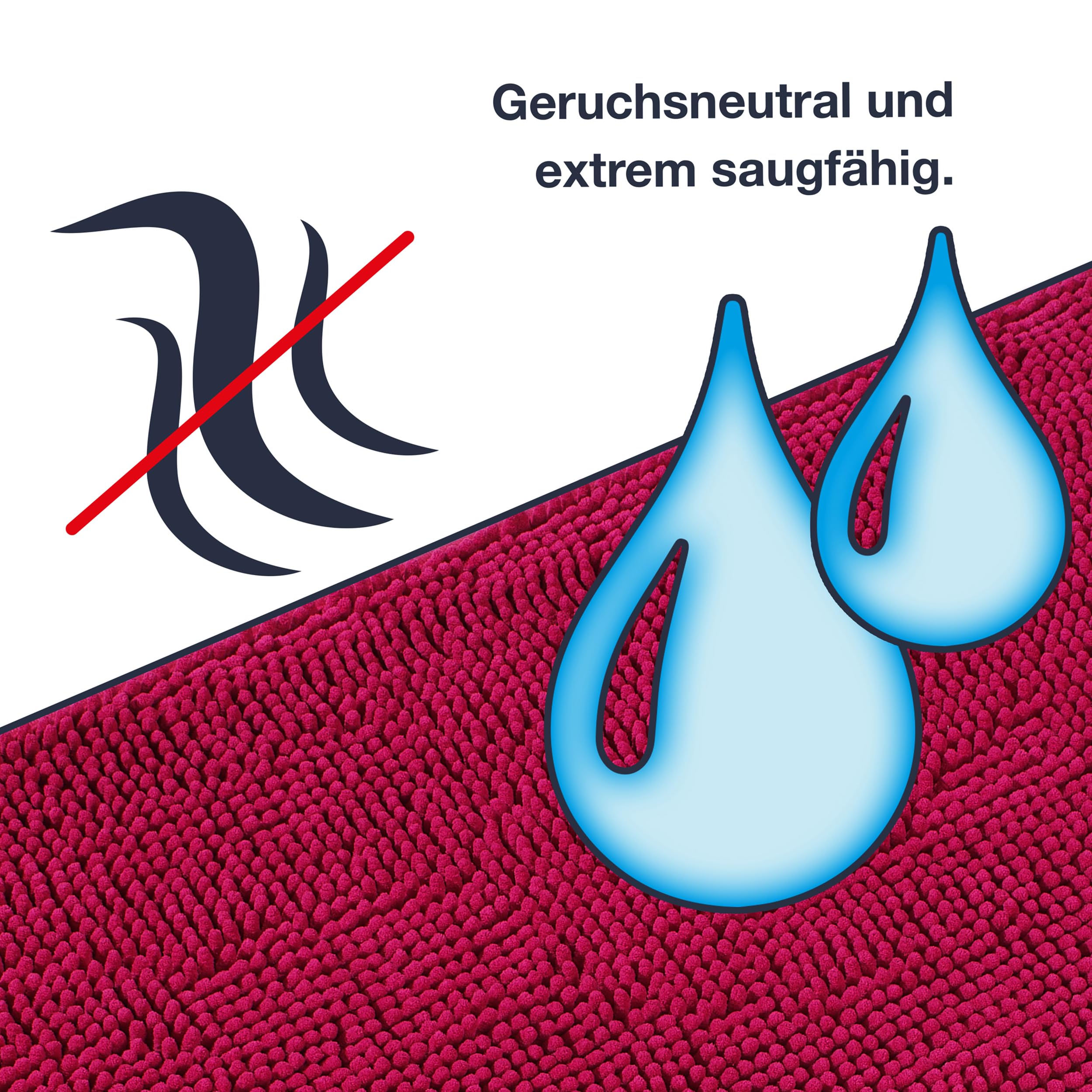 WohnDirect Badematten Set 2 teilig - Creme 50 x 80 cm - rutschfest & Waschbar - Badvorleger, Badezimmerteppich, WC Vorleger