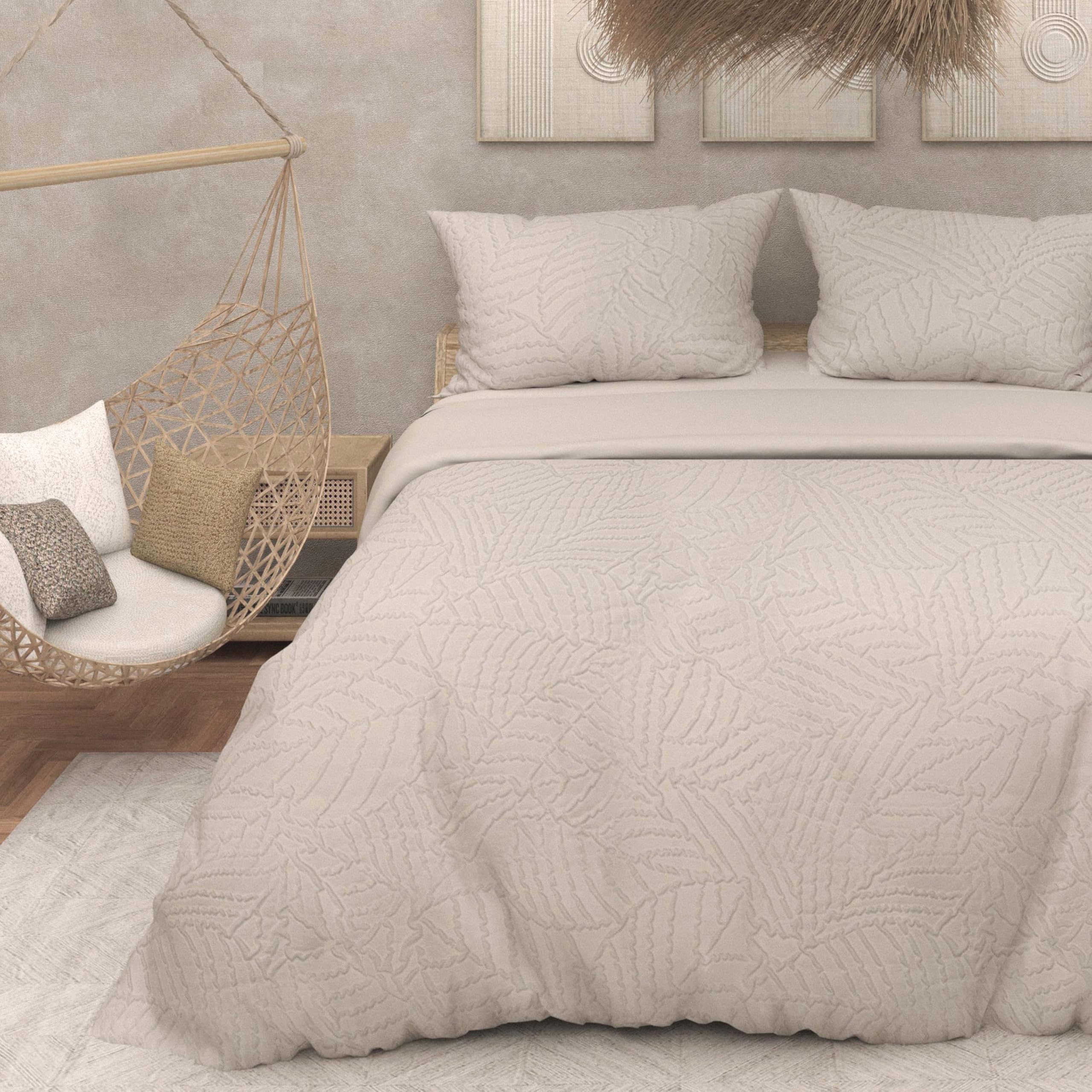 Intemporel Soleil d'Ocre 3D Microfibre Duvet Cover Set 240 x 220 cm Maya Linen