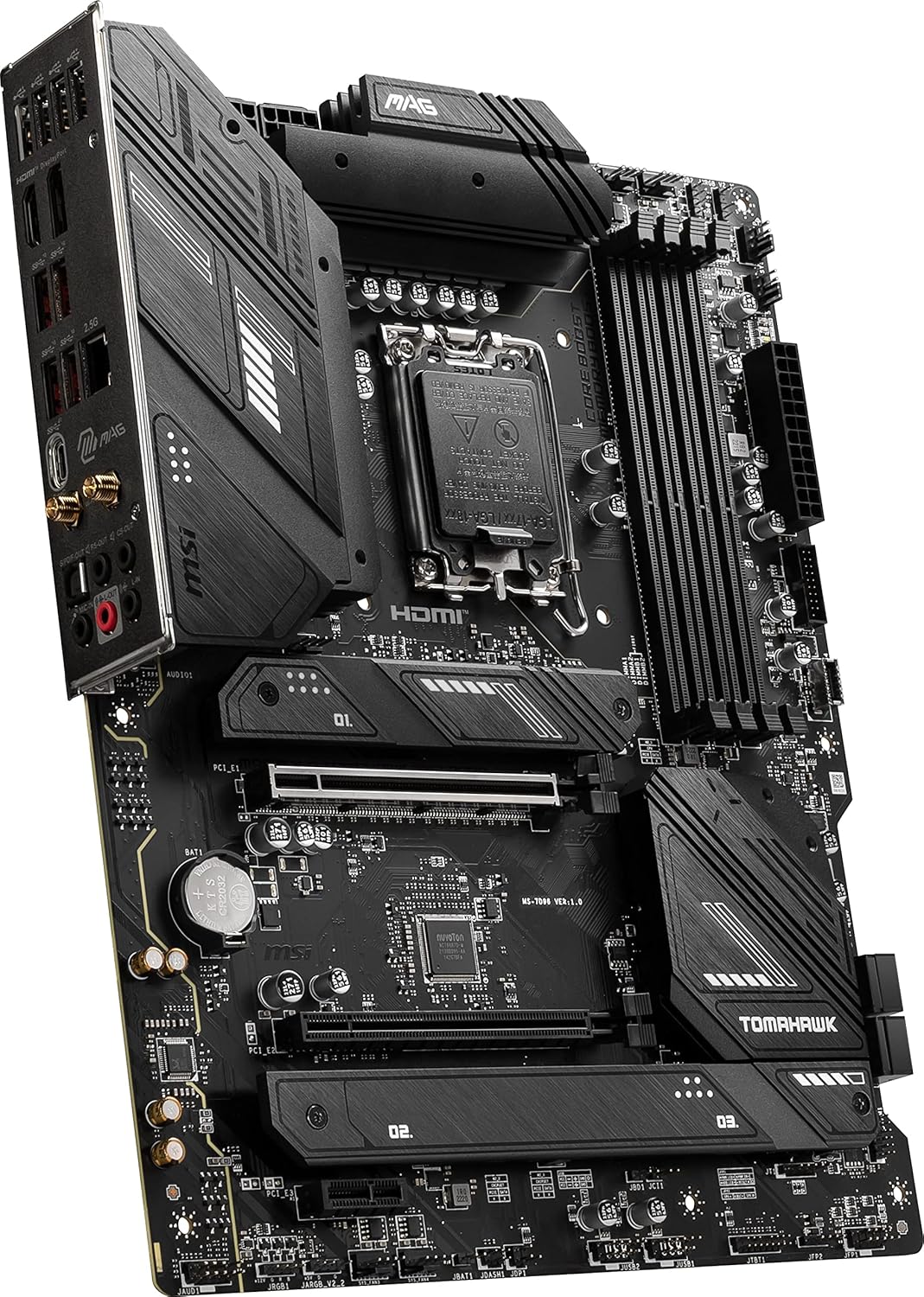 MSI MAG B760 Tomahawk WiFi DDR4 Gaming Motherboard (Supports 12th/13th Gen Intel Processors, LGA 1700, DDR4, PCIe 5.0, M.2, 2.5Gbps LAN, USB 3.2 Gen2, Wi-Fi 6E, ATX) : Electronics