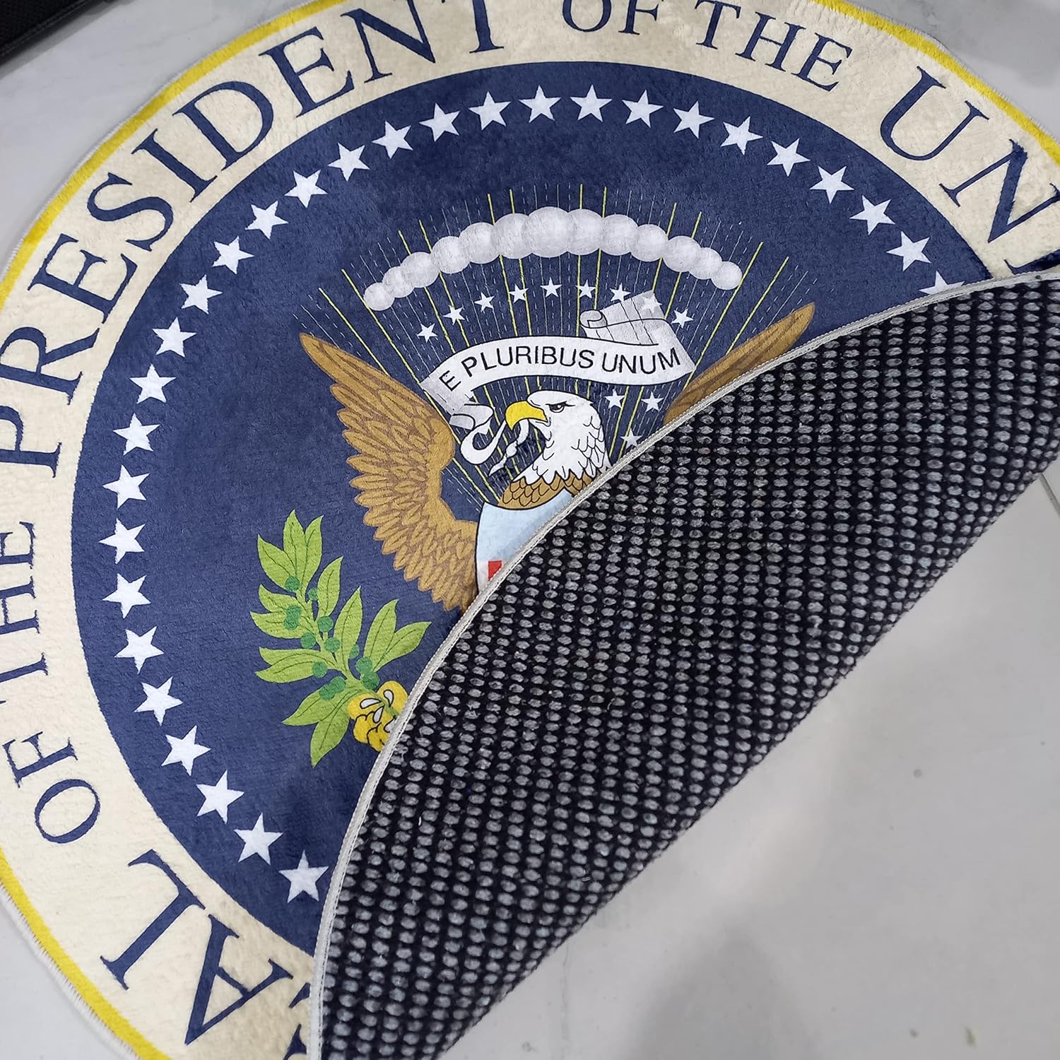 Seal of President of United States Rug American Eagle Carpet Office Area Rug Living Room Bedroom Kitchen Doormat (Ultra Soft Quality, 2.6x2.6 ft.)