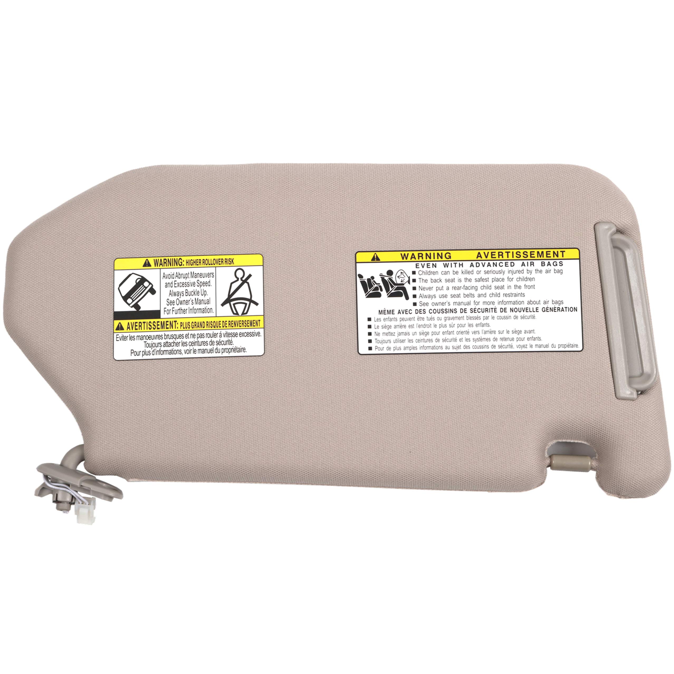 Ezzy Auto Gray Left Driver Side Sun Visor Compatible with Nissan Pathfinder Infiniti QX60 JX35 with Sunroof 96401-9PB0A