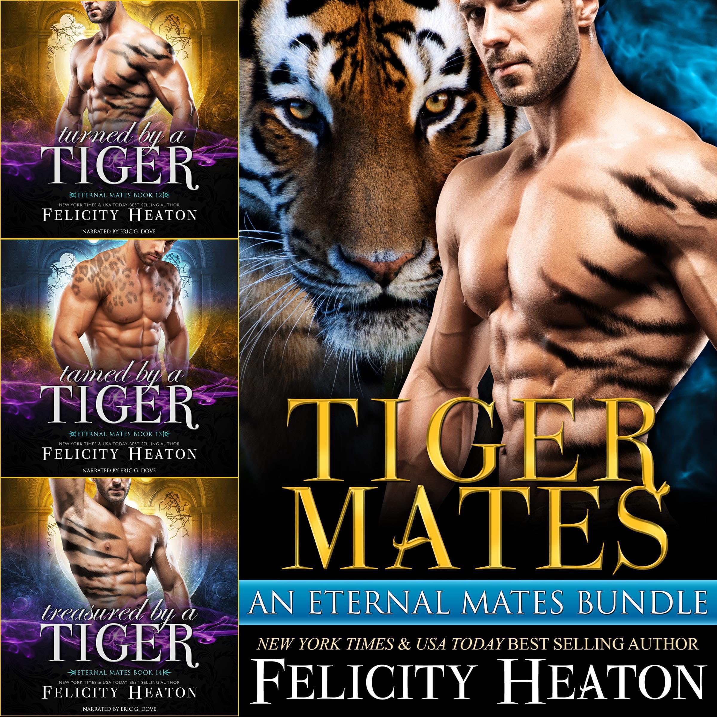 Cover art for Tiger Mates Shifter Romance Box Set