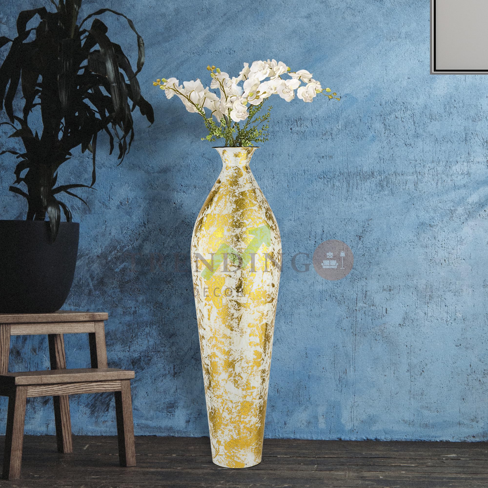 TRENDING DECOR Metal Flower Vase for Home Decor Office Living Room Corner Decoration- 24 inches (DS3) (B0CTJ19XJZ) Amazon Price History, Amazon Price Tracker