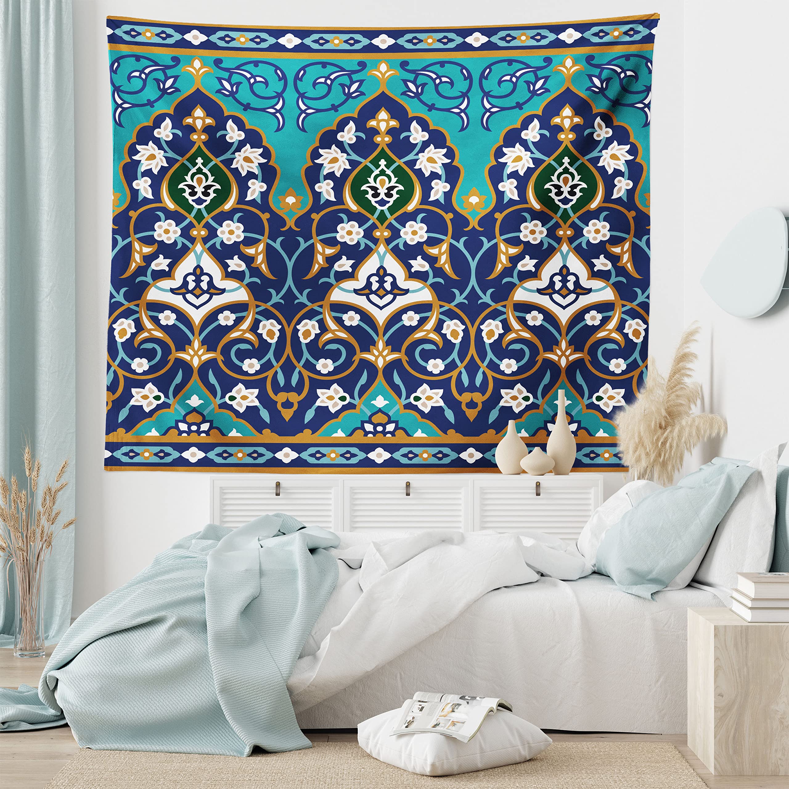 タペストリー チュニジア モロッコ Amazon.co.jp: モロッコタペストリーDecor by Ambesonne