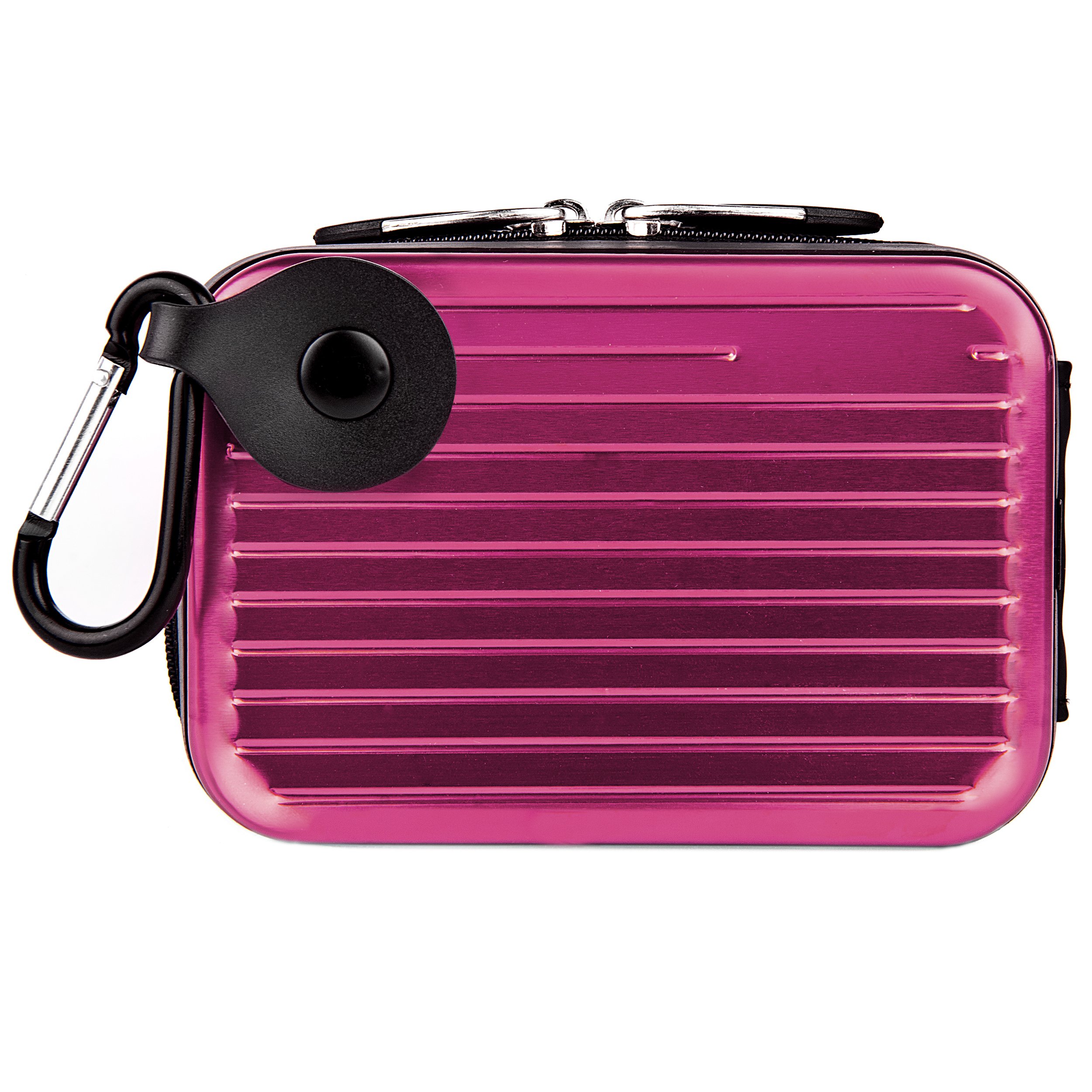VanGoddy Pascal Metal Carrying Hard Case for Ivation IV WPDC20 Waterproof Digital Camera (Purple)