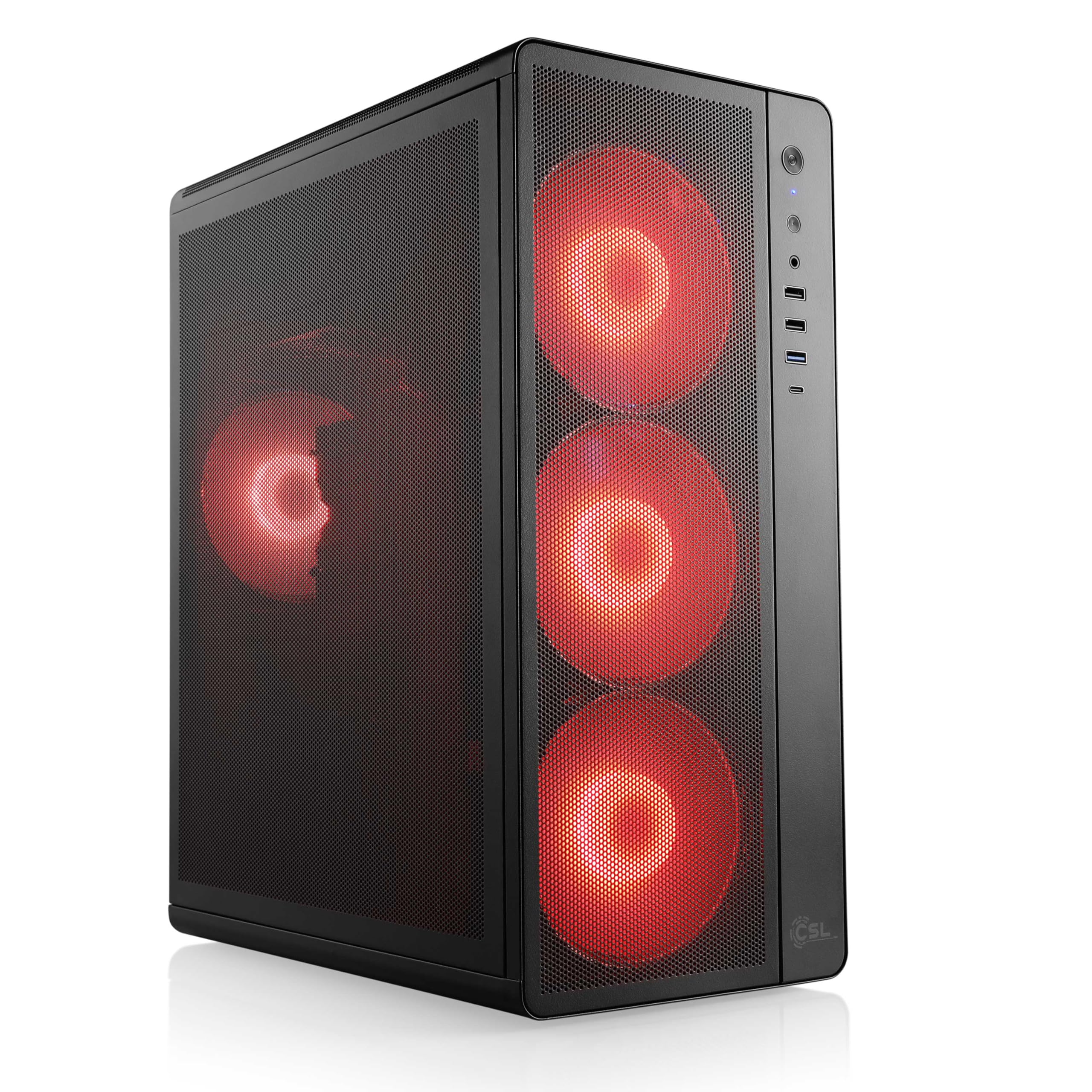 Gaming PC mit Windows 11 Pro | AMD Ryzen 7 5700X 8X 3.4 GHz | RTX 5060 | 1000 GB M.2 NVMe | 32 GB DDR4 RAM | Computer für Zocker, Gamer Desktop Rechner zum Spielen | A16003
