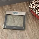 Taylor Electronic Glass Talking Bathroom Scale, 440 Lb. Capacity, Grey gallery image