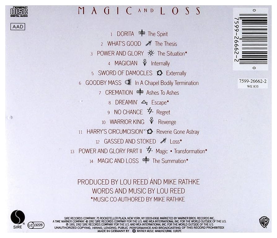 ◾️7000枚限定■LOU REED ■ルー・リード■Magic And Loss Amazon.co.jp: Magic & Loss: ミュージック