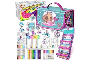 Fruit Scented Markers Set with Mermaid Pencil Case