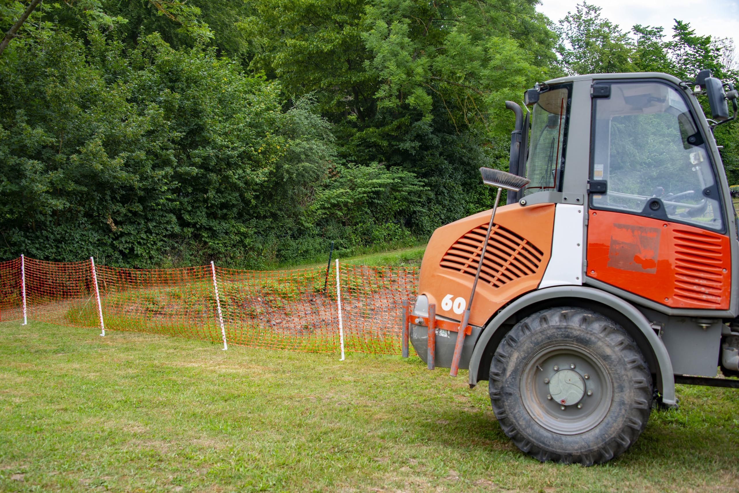 horizont Clôture de clôture en plastique 50 m de long 1 m de haut orange clôture mobile sans électricité clôture flexible filet mobile pour jardin clôture de sécurité