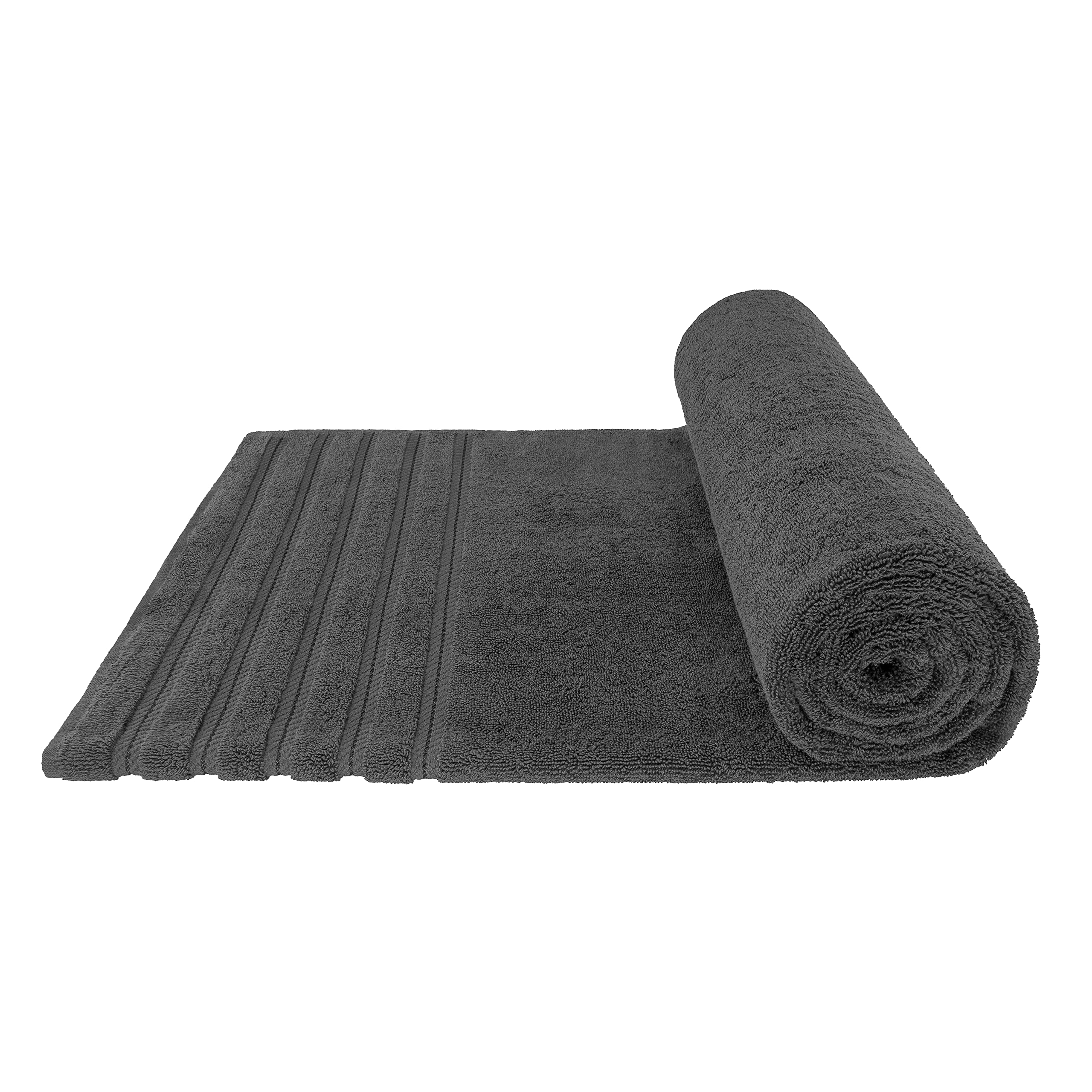 Toallas de baño grandes de 35 x 70 pulgadas, toalla de baño de 100% algodón turco, toallas de baño para baño, playa y piscina, verde gris oscuro 6