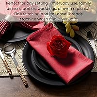 Vista 7 de Cotton Clinic Servilletas de tela – Servilletas de mesa perfectas para uso diario – Suave y duradero lavable – Ideal para fiestas, bodas, Navidad