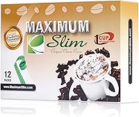 Vista 4 de Maximum Slim Cacao instantáneo de primera calidad, cremosa, deliciosa fórmula 4 en 1 con extractos de hierbas naturales para energía y vitalidad