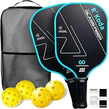 Upgraded Pickleball Paddles Set of 2 or Single Paddle R2 Koda USAPA Approved Fiberglass Surface / T700 Raw Carbon Fiber Pickleball Rackets Set for Men & Women