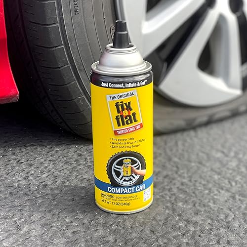 Miniatura 17 de Fix-A-Flat S60420 - Reparador e inflador para neumáticos desinflados en emergencias, para neumáticos estándar, fórmula ecológica, ajuste universal