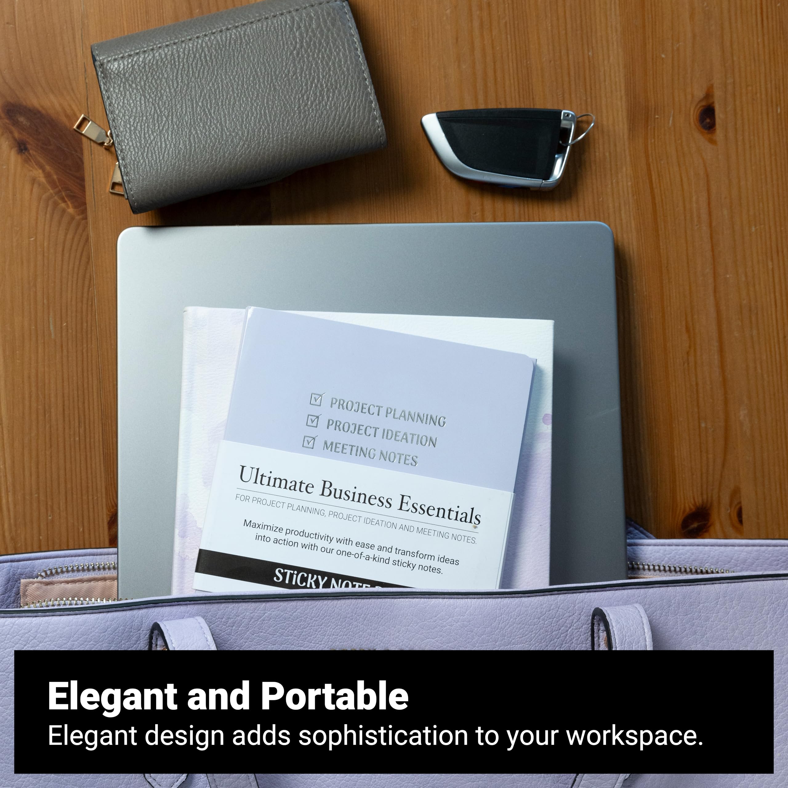 Kit de planificador de proyectos y notas de reuniones para mujeres y hombres: 90 notas adhesivas grandes para organización del trabajo, esenciales de oficina perfectos para profesionales de negocios,