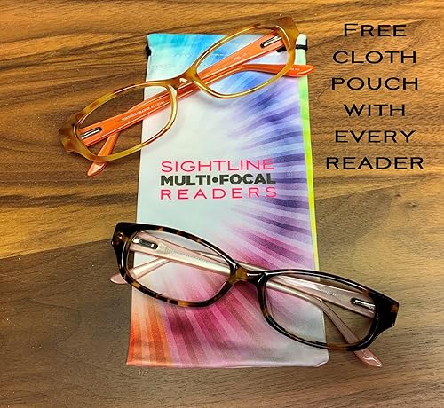 Miniatura 6 de Sightline Gafas de lectura progresivas para mujer, marco de acetato óptico de primera calidad, 1.00