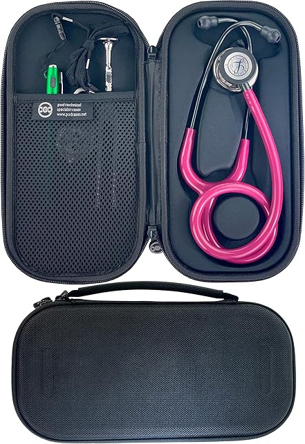 Pod Technical Classicpod Micro Stethoscope Case for Littmann Classic Stethoscopes - All Black