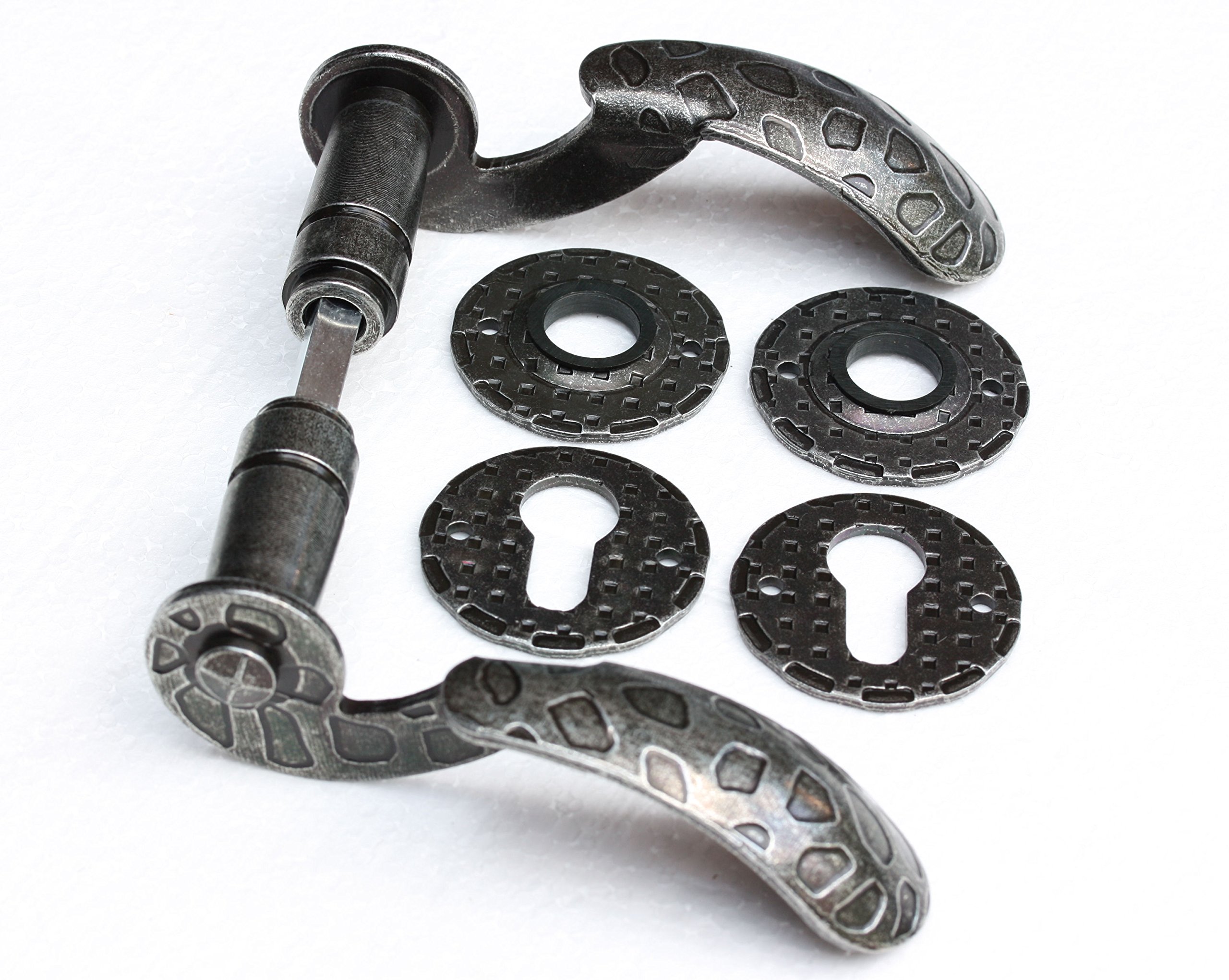 # 518 – Kit maniglia coppia Jack Antico Ferro Design Maniglia Porta a griff