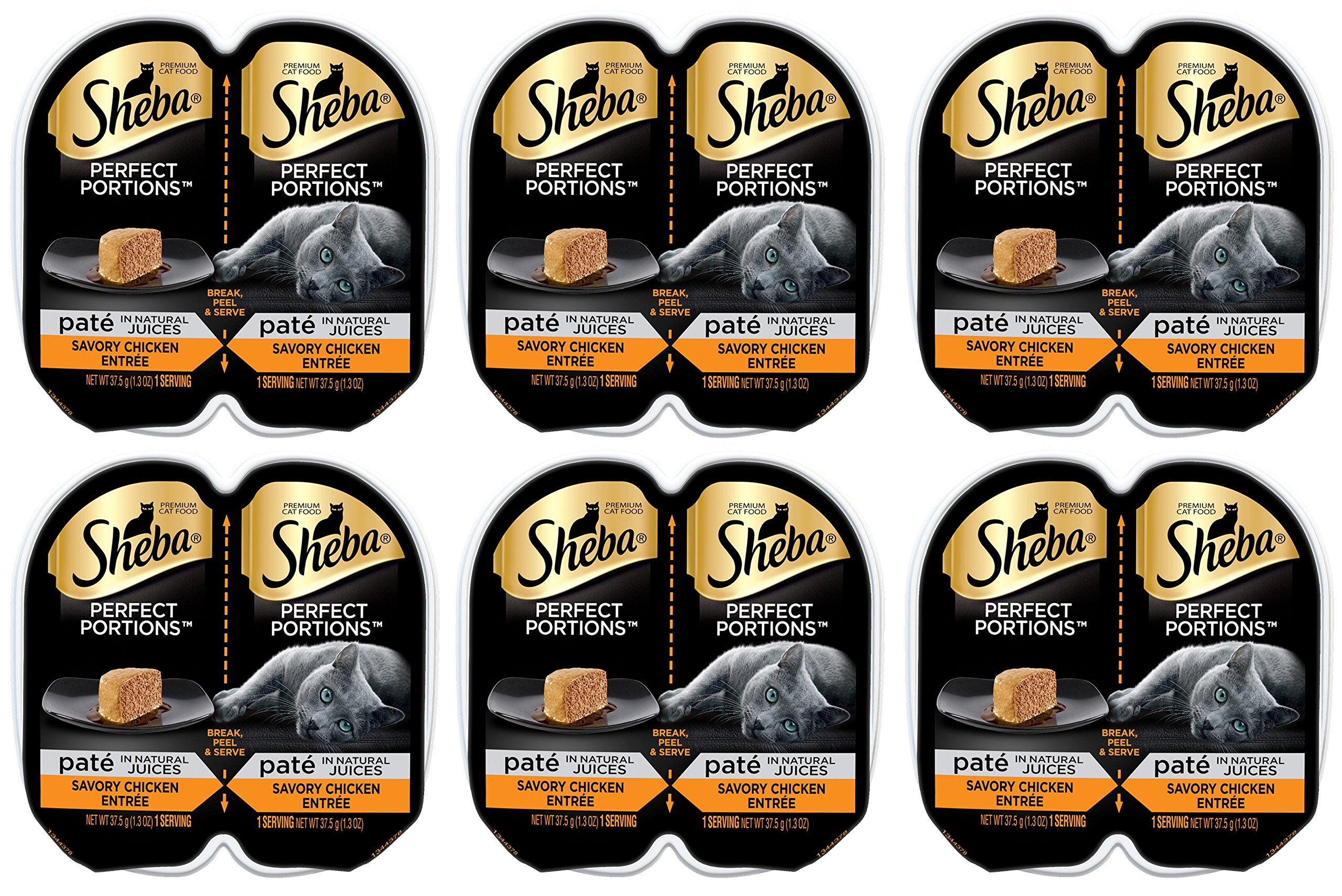 Sheba Perfect Portions Pate Savory Chicken Entree 2.6 Ounce Pack of 6