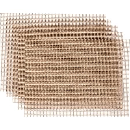 3-Piece Non-Stick BBQ Grill Mesh Set With Tongs - Reusable Grill Mats For Gas & Charcoal