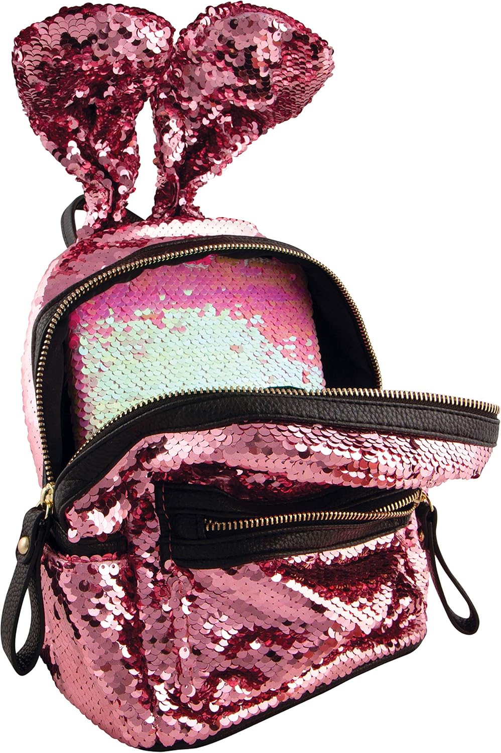 Style.Lab 77151 Fashion Angels Magic Sequin Bunny Mini Backpack, Pink