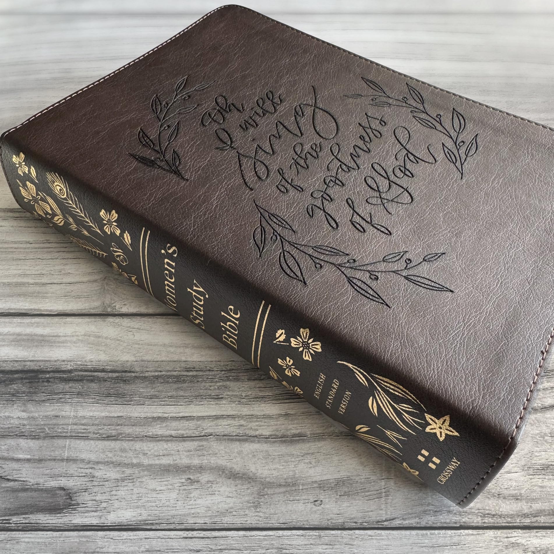 ESV Women's Study Bible, I Will Sing of the Goodness of God, Hand Lettered and Laser Engraved, Personalized Gift, Custom Name Engraving Available - Image 3