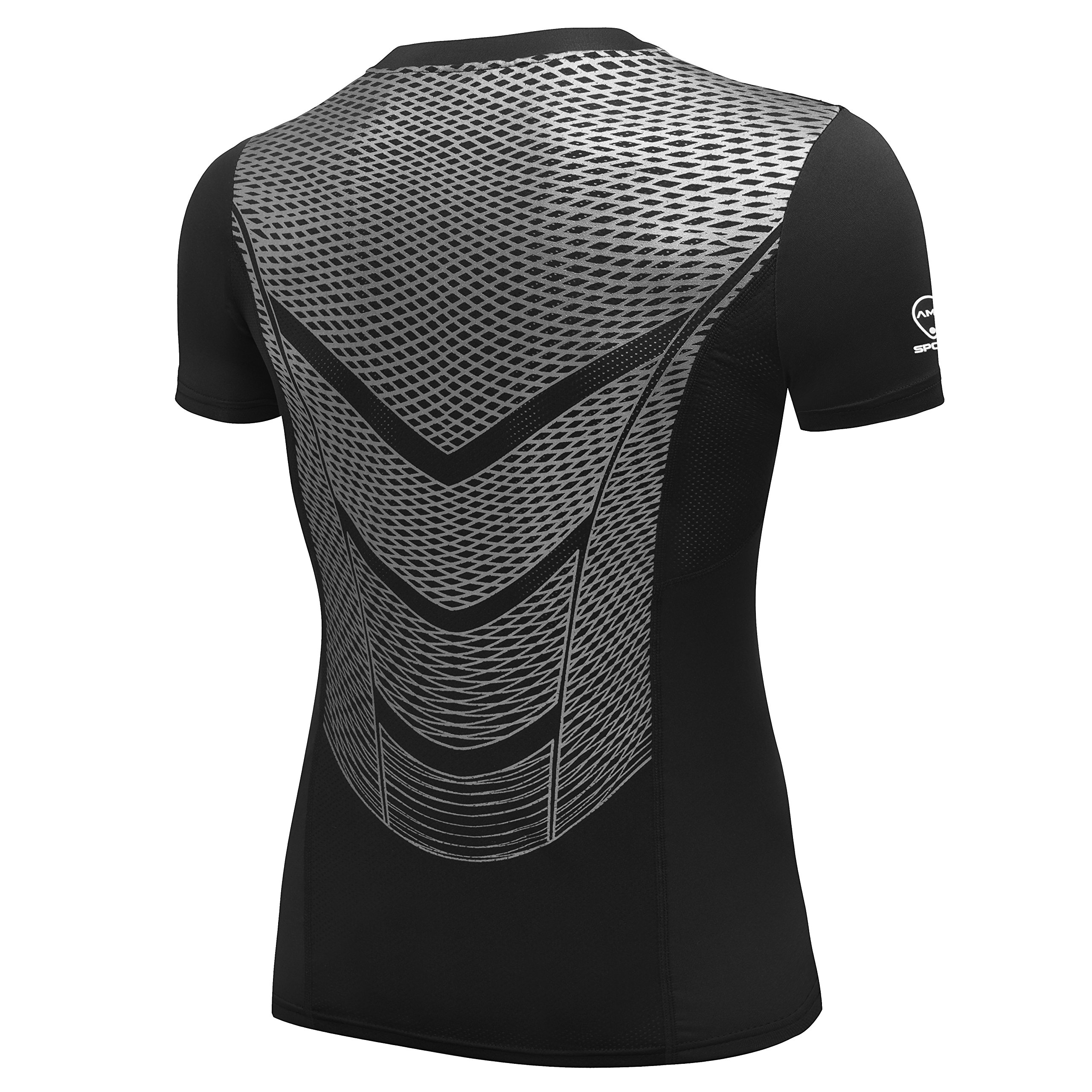 AMZSPORT Maglia a Manica Corta Compression da Uomo Sport Palestra