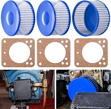 3 Pack A2VA7116 Strainer Kit & Gasket for Suntec Oil Burner Parts