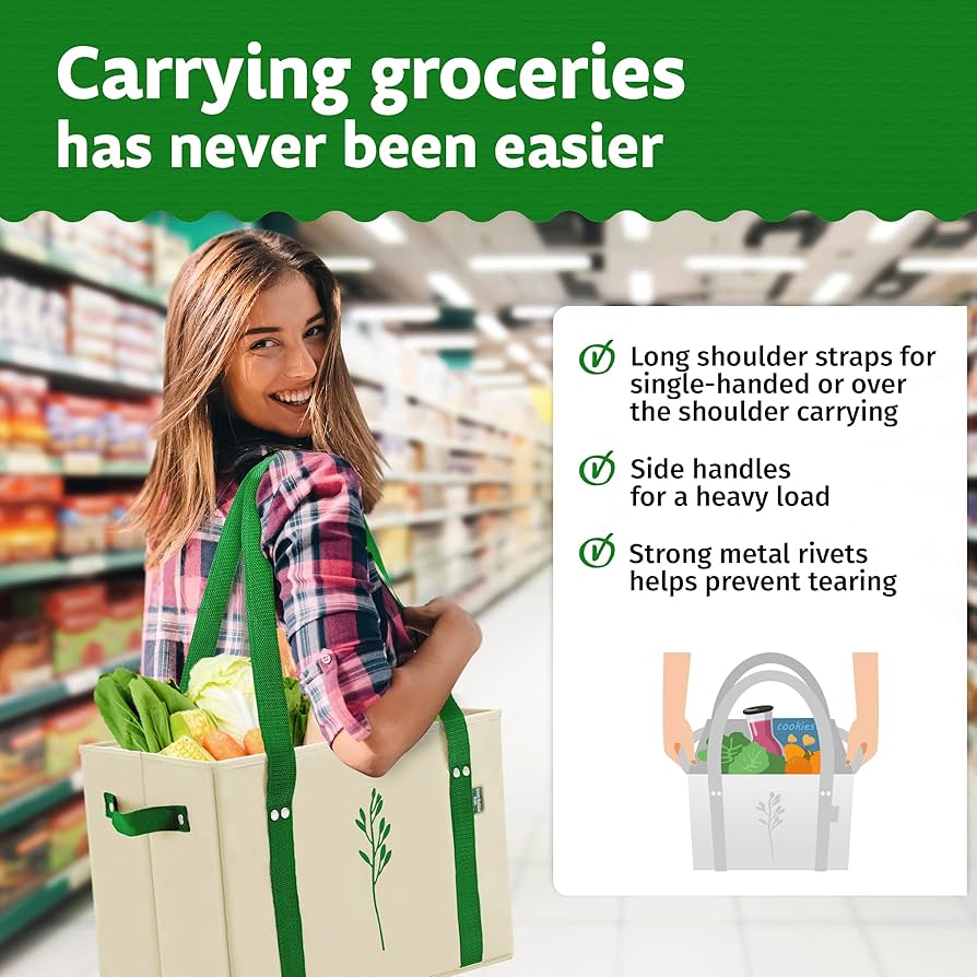 Amazon.com: Green Bulldog Reusable Grocery Bags - Heavy Duty