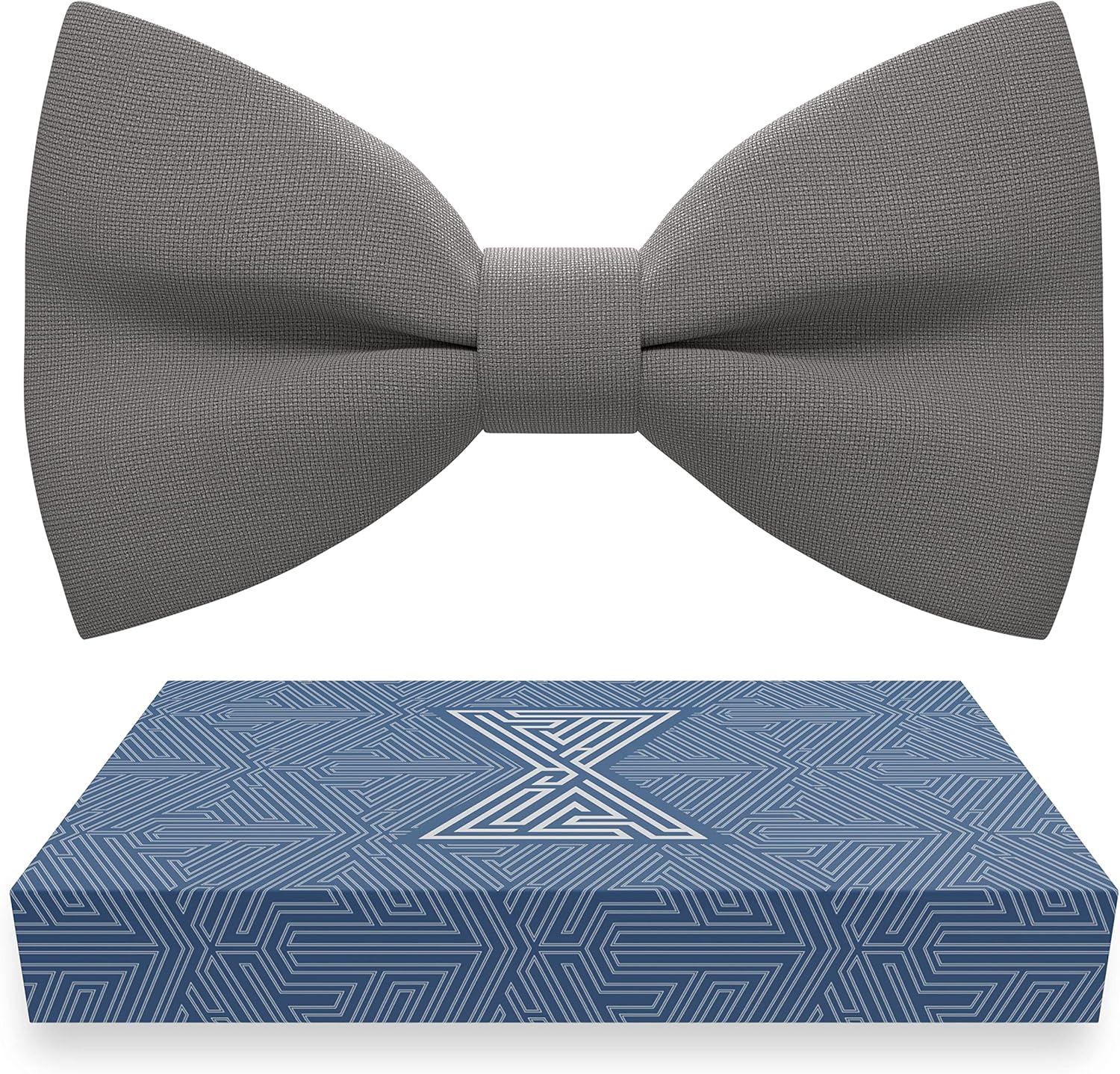 Black Bow Ties for Men Cool Black Bow Tie - Fabric Pretied Unisex