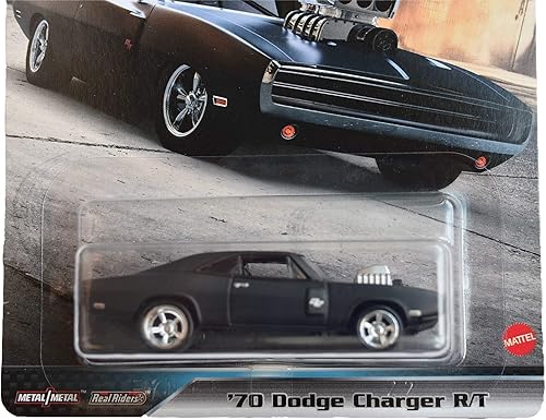 Miniatura 2 de Hot Wheels Dodge Charger RT '70, Negro Fast & Furious Full Force 55