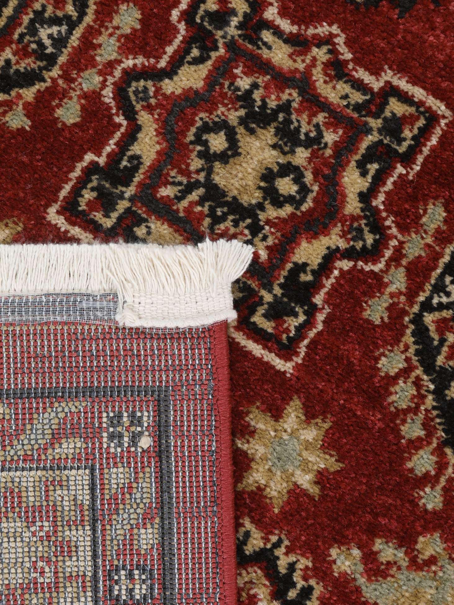 RugVista Shirvan Kazak, Tappeto, Orientali, 200 x cm, Quadrata, Pelo medio, Soggiorno, Sala da pranzo, Camera letto, Lavabile solo a secco, oeko_tex_100, Rosso/Beige