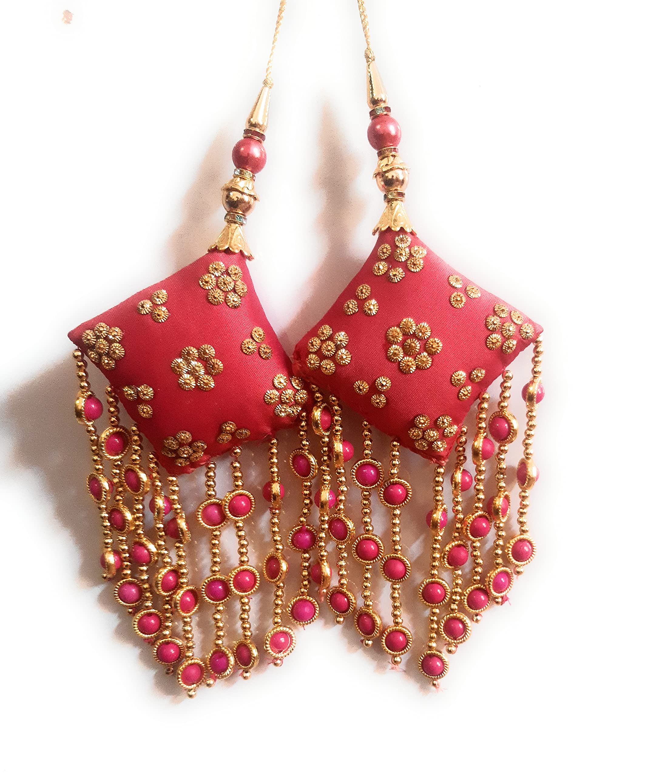 Libas Fashion Hand Made latkan Bridal lehanga Tassels Fancy dulhan latkan (Gajri) (B09HQ4C35Y) Amazon Price History, Amazon Price Tracker