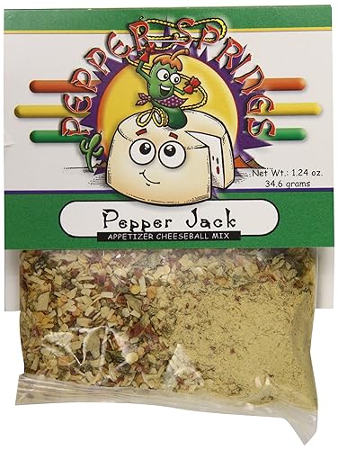 Pepper Springs Pepper Jack - Mezcla de bolas de queso para aperitivos, 1.24 onzas