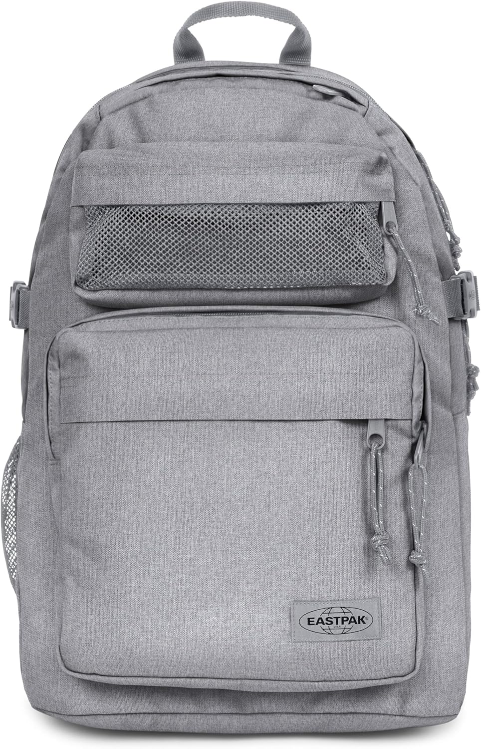 EASTPAK Double Pro – 32L Performance Backpack with 16" Laptop Sleeve, Dual Compartments, Security Pocket, Bottle Holder & Organizer, Sunday Grey