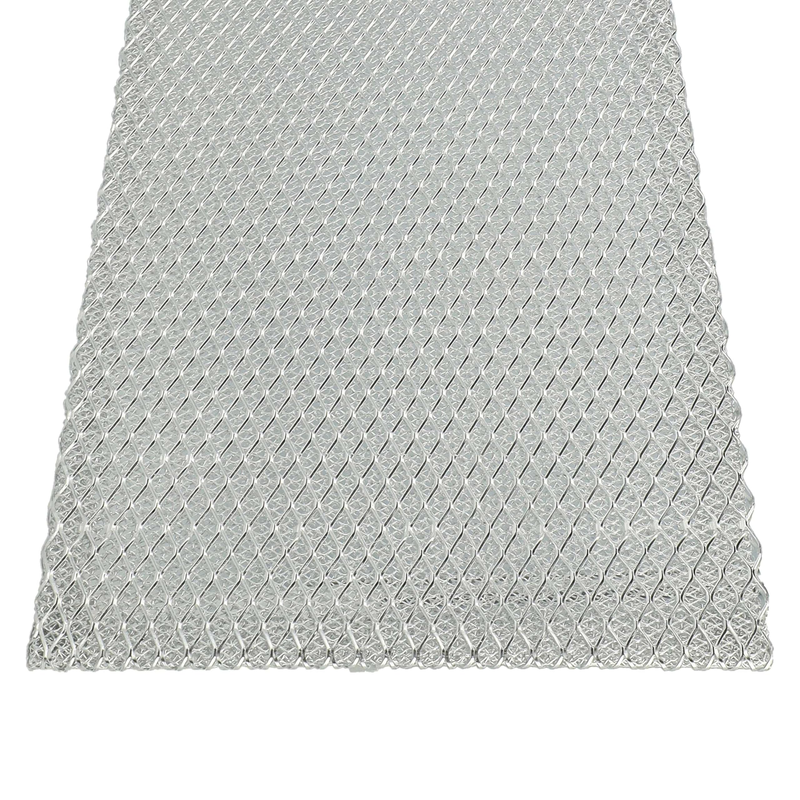 vhbw Vetfilter van metaal, permanent filter 45,2 x 16 x 0,35 cm voor
