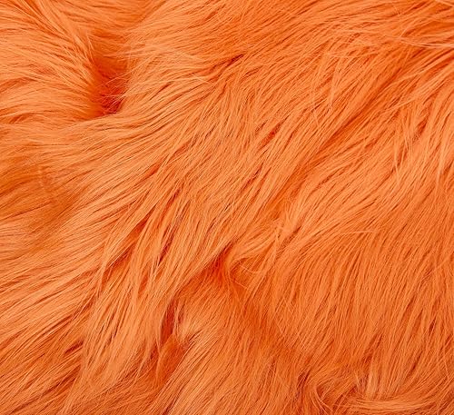 Miniatura 104 de Tiras precortadas de tela de piel sintética lanuda y esponjosa para gnomos, barba, cosplay, decoración enana (blanco, 8 x 60 pulgadas)