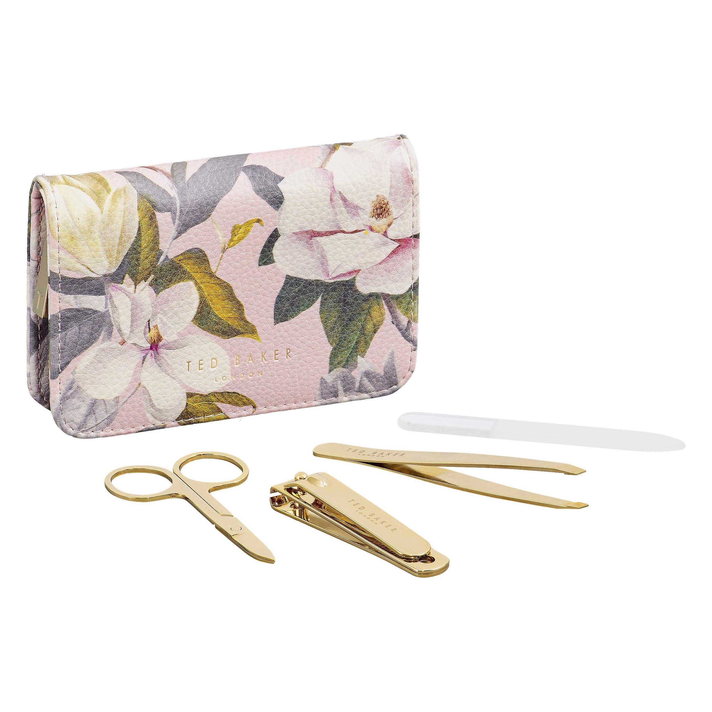 Ted Baker Graaci Maniküre-Set Im Kroko-Effekt Etui – Rosa, Mit Nagelschere, Knipser, Pinzette & Feile