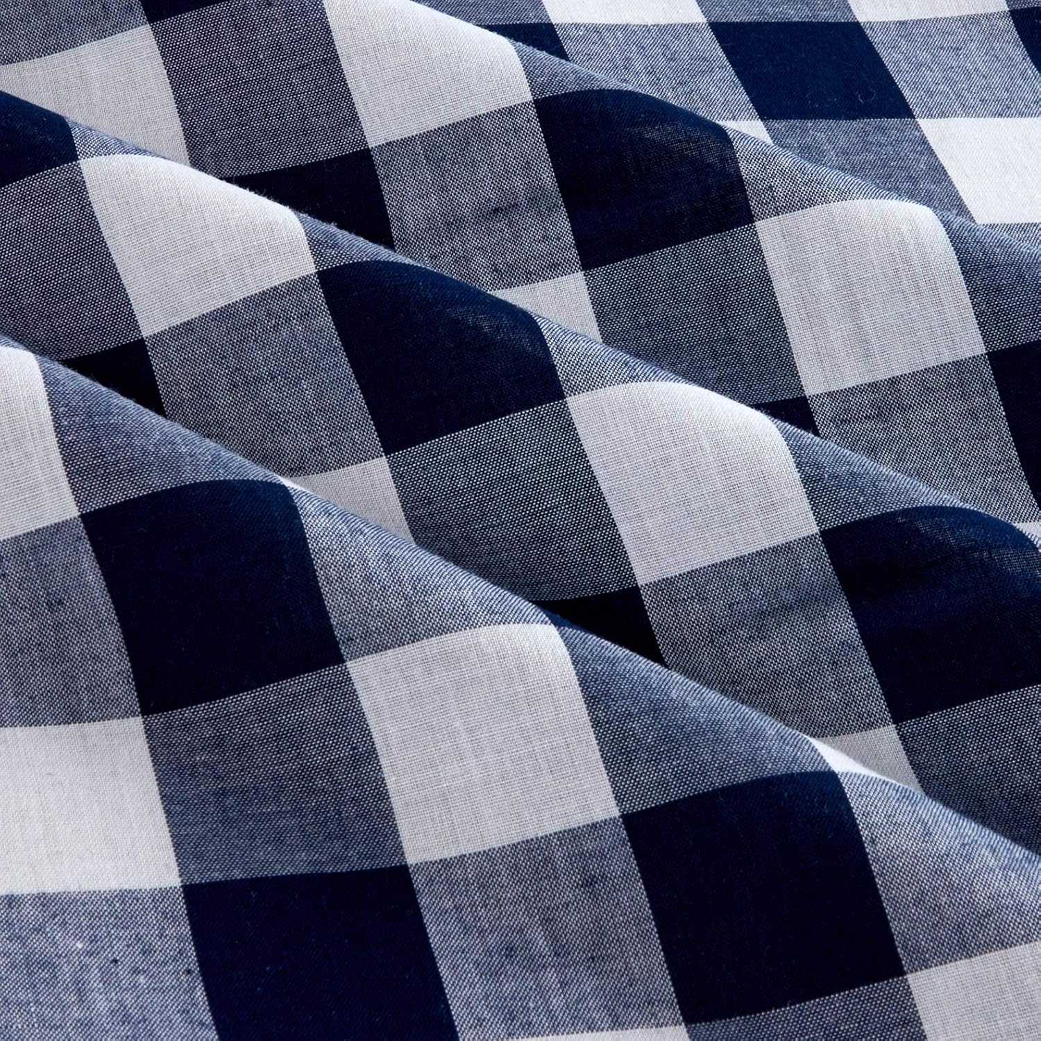 Richcheck 60 Gingham Check 1 Navy, Fabric by the Yard