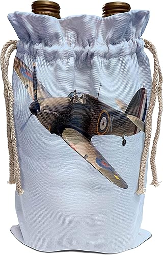 3dRose Danita Delimont - Vintage Airplanes - Hawker Hurricane, British and allied WWII Fighter Plane-AU02 DWA6007 - David Wall - Wine Bag