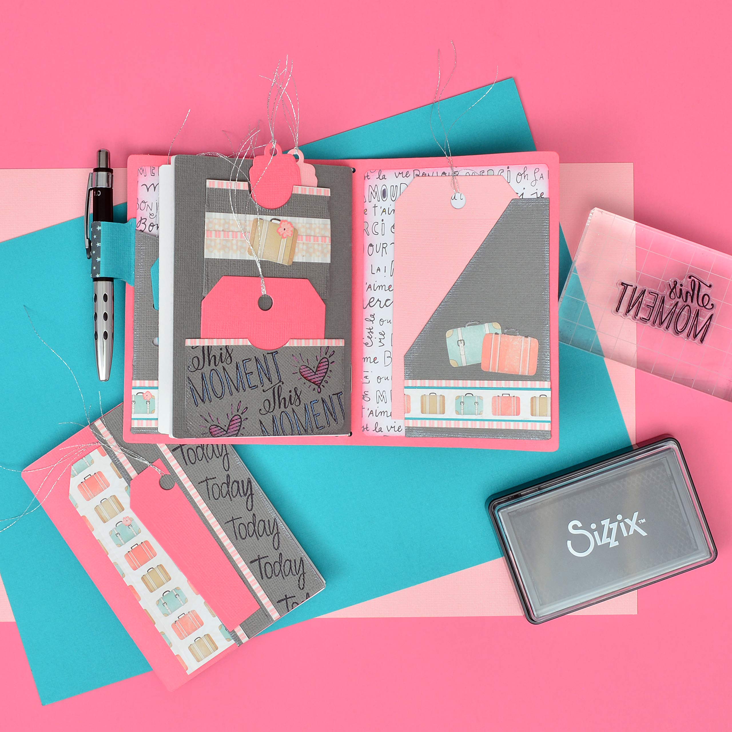 Sizzix Bigz XL Die 663626 Traveller's Notebook Cover by Katelyn